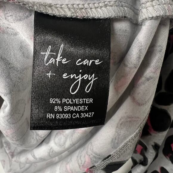 Nic + Zoe Cheetah Pop Long Sleeve High Neck Shirt Size Small - Picture 5 of 6